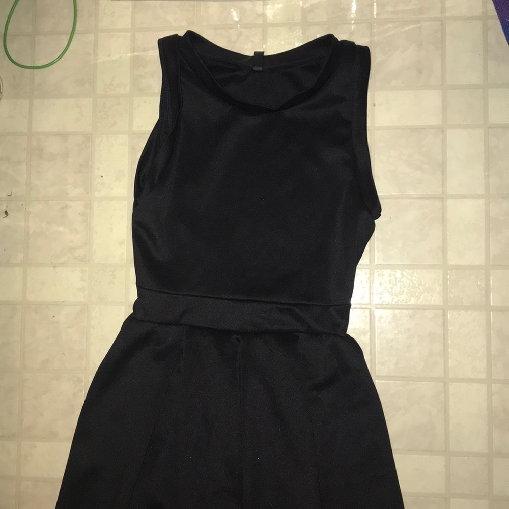Plain black dress